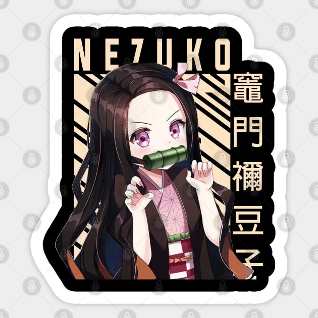 Nezuko Kamado - Demon Slayer Sticker by Otaku Emporium
